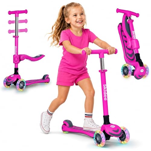 SKIDEE Kick Scooter Ages 3-5 Foldable