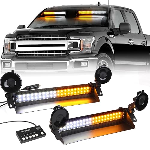 SMALLFATW Emergency 80 LED Visor Dash Strobe