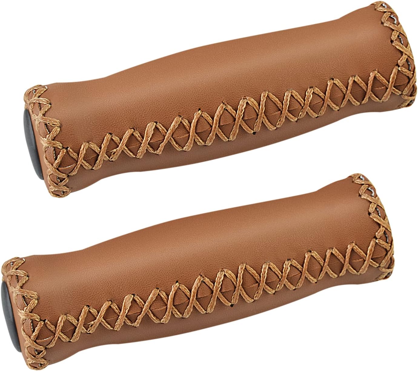 SOLODRIVE Leather Hand-Stitched Cruiser Handlebar Grips