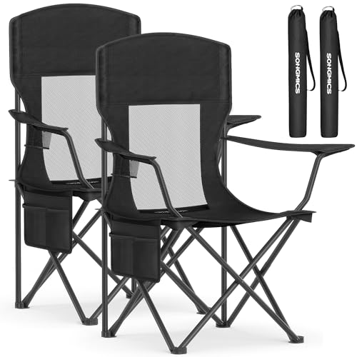 SONGMICS 2 Pack Breathable Camping Chairs