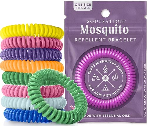 SoulSation 15 Pack Mosquito Repellent Bracelets