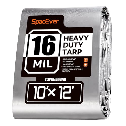 SpacEver 10x12 FT Tarp Waterproof