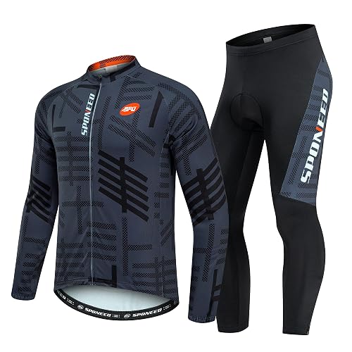 sponeed Cycling Clothes for Men Long Sleeve