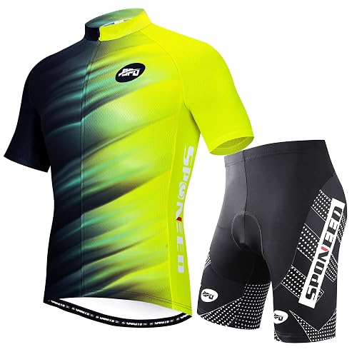 sponeed Cycling Jersey Short Sleeve Suits Men