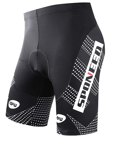 sponeed Men's Cycling Shorts Padded Bicycle Riding