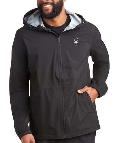 Spyder Mens Rain Jacket - Waterproof Lightweight
