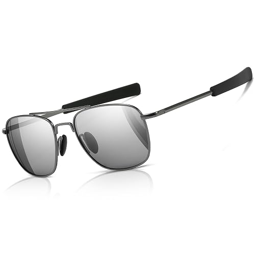 SUNGAIT Men's Military Style Polarized Pilot Aviator