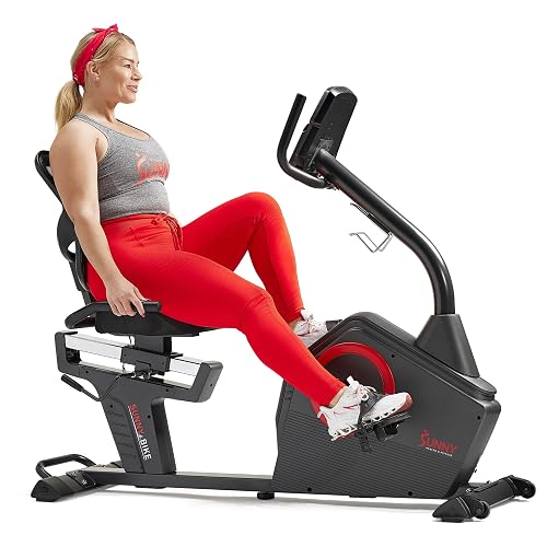 Sunny Health & Fitness Smart Recumbent Bike
