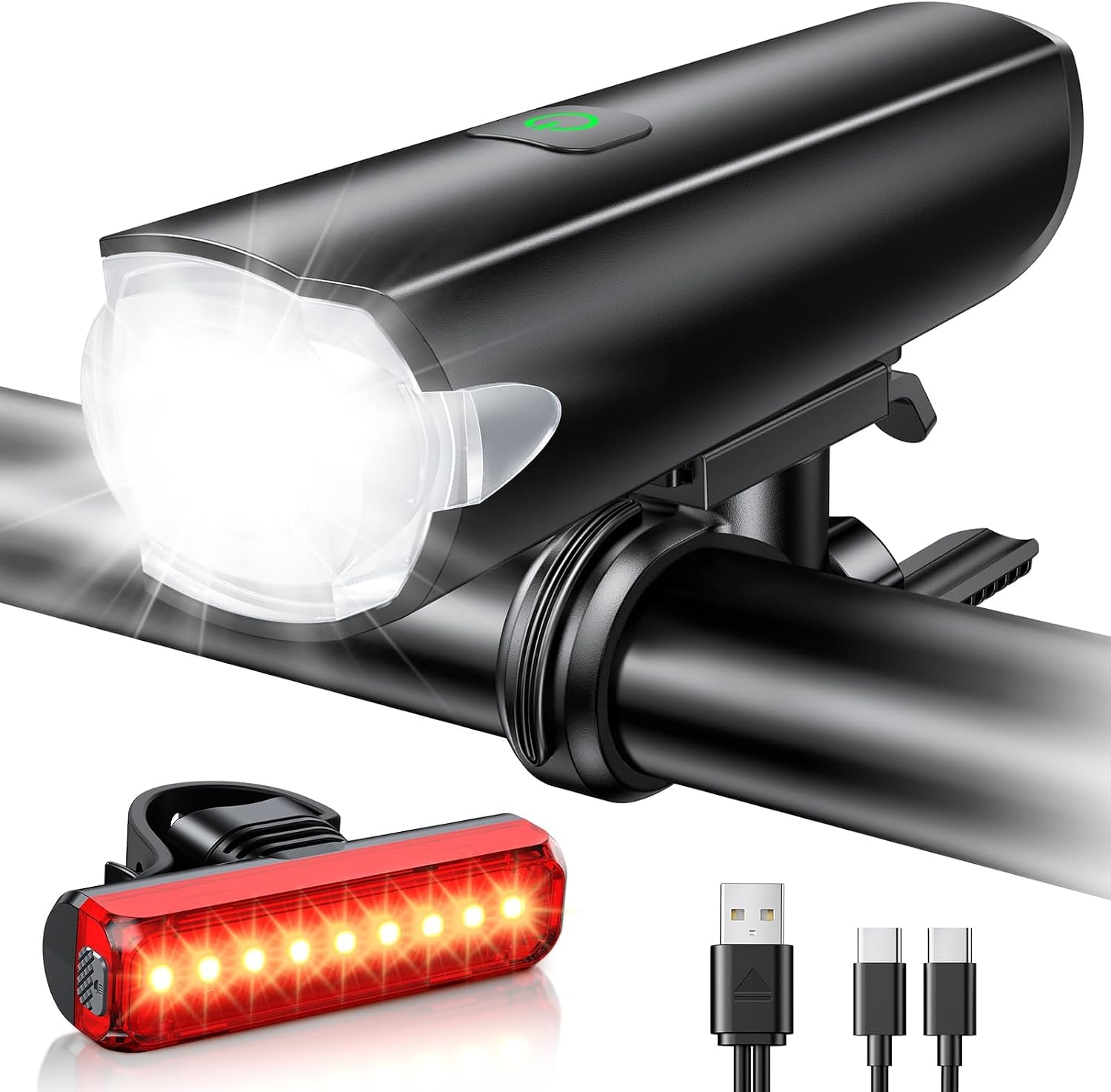 SUYIWEE 1200LM Wide-Angle Bike Lights