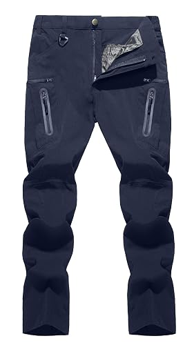 TACVASEN Men's Lightweight Hiking Tactical Pants Waterproof