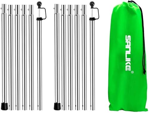Tarp Poles Adjustable Heavy Duty 90 in