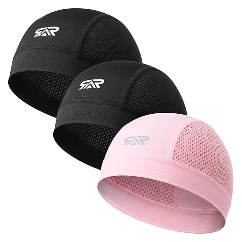 THINDUST 3-Pack Breathable Mesh Skull Cap Sweat
