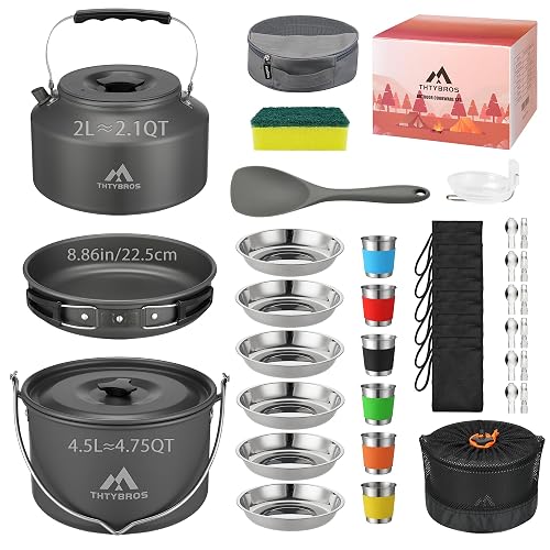 THTYBROS 43-Piece Camping Cookware Set
