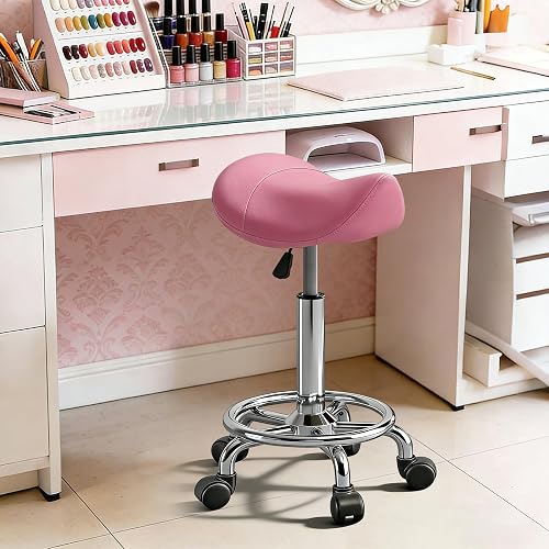 Timbertouch Saddle Stool Adjustable Height Ergonomic Swivel