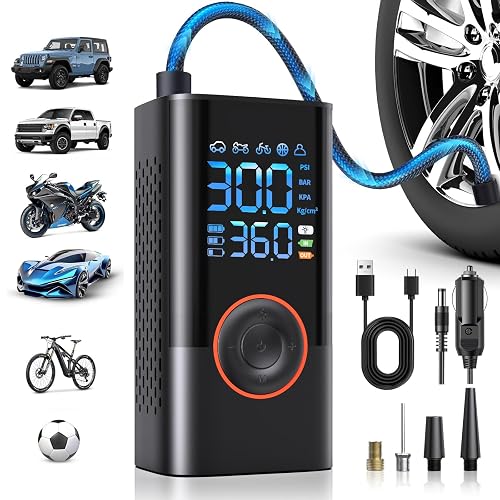 Tire Inflator Portable Air Compressor Portable Cordless