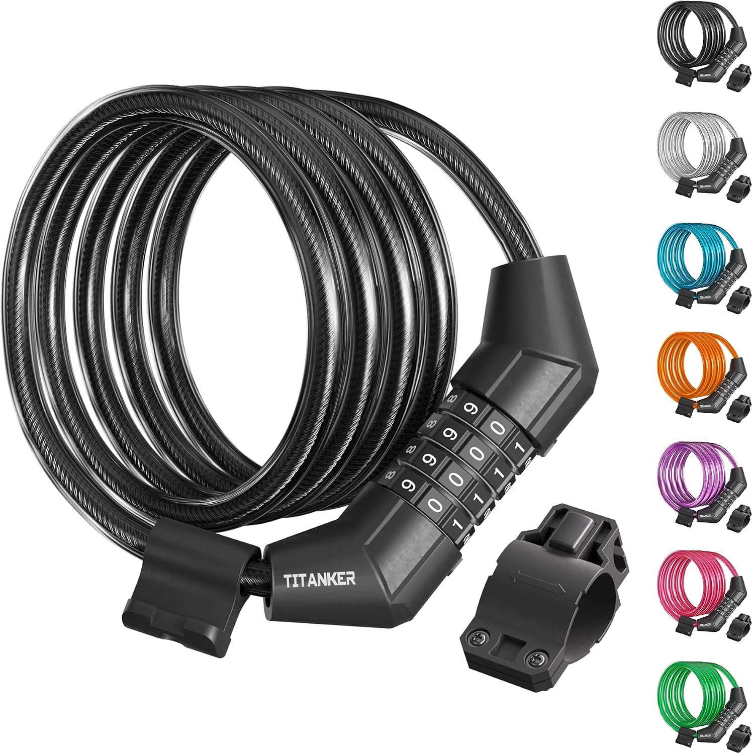 Titanker Lock Cable with Combination