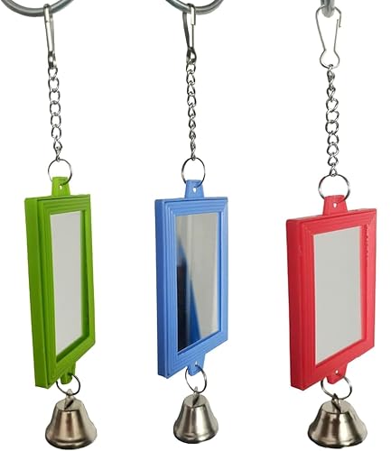 Tnyvm 1Pc Random Color Pet Bird Mirror