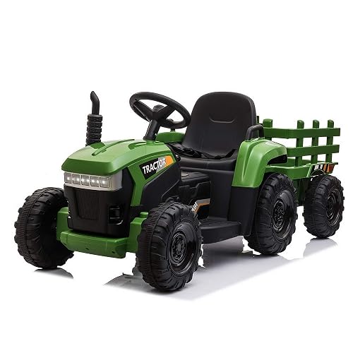 TOBBI Kids Electric Ride On Toy Tractor