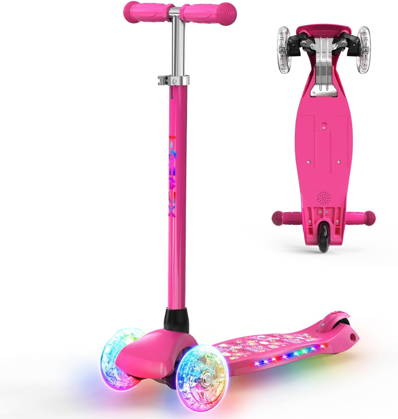 TONBUX Kids Scooter Ages 3-8 LED