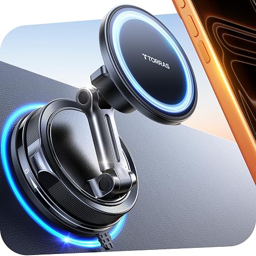 TORRAS Vacuum for Magsafe Car Mount【98+LBS Strongest