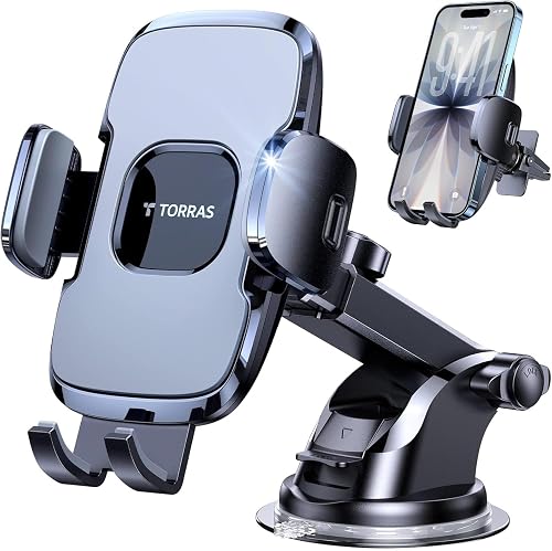 TORRAS Military-Grade Phone Holders for Your Car【96+LBS