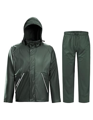 TOWN&FIELD Rain Suits for Fishing Waterproof Rain