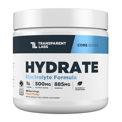 Transparent Labs Hydrate Naturally Sweetened Electrolytes