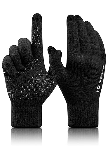 TRENDOUX Merino Wool Winter Gloves for Men