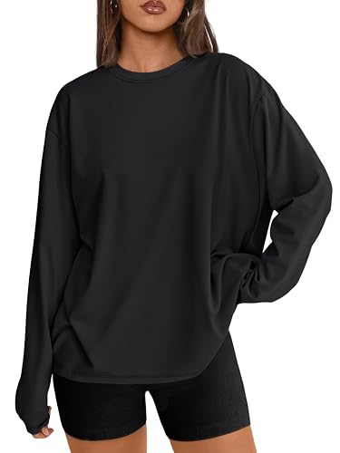Trendy Queen Womens Oversized Long Sleeve Shirts