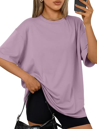 Trendy Queen Womens Oversized T-Shirts Short Sleeves
