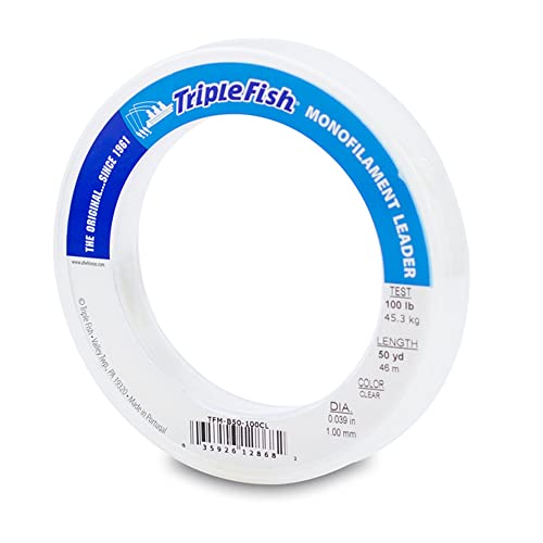 Triple Fish Monofilament Fishing Leader - Clear