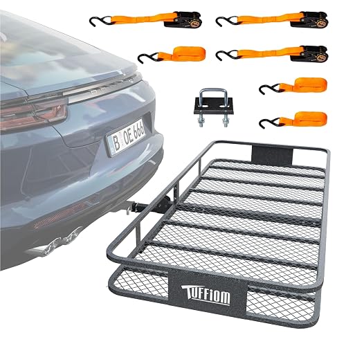 TUFFIOM 70"x30"x6" Hitch Mount Cargo Carrier