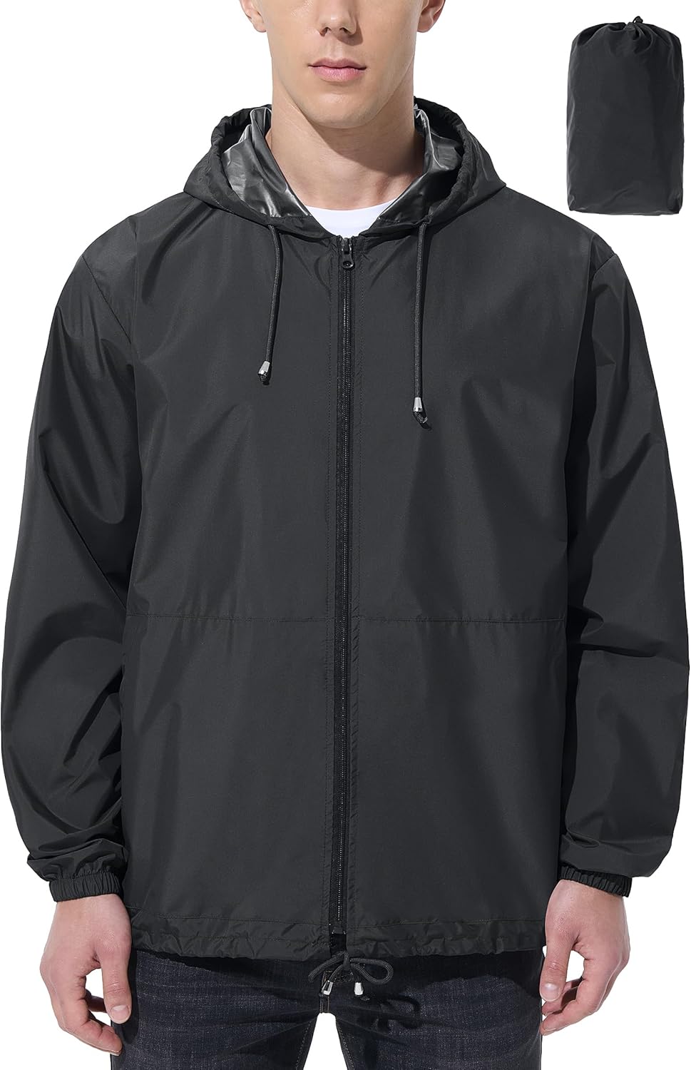 UIQUR Mens Rain Jacket Windbreaker Waterproof