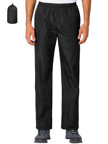 UIQUR Mens Waterproof Pants Rain Over Pant