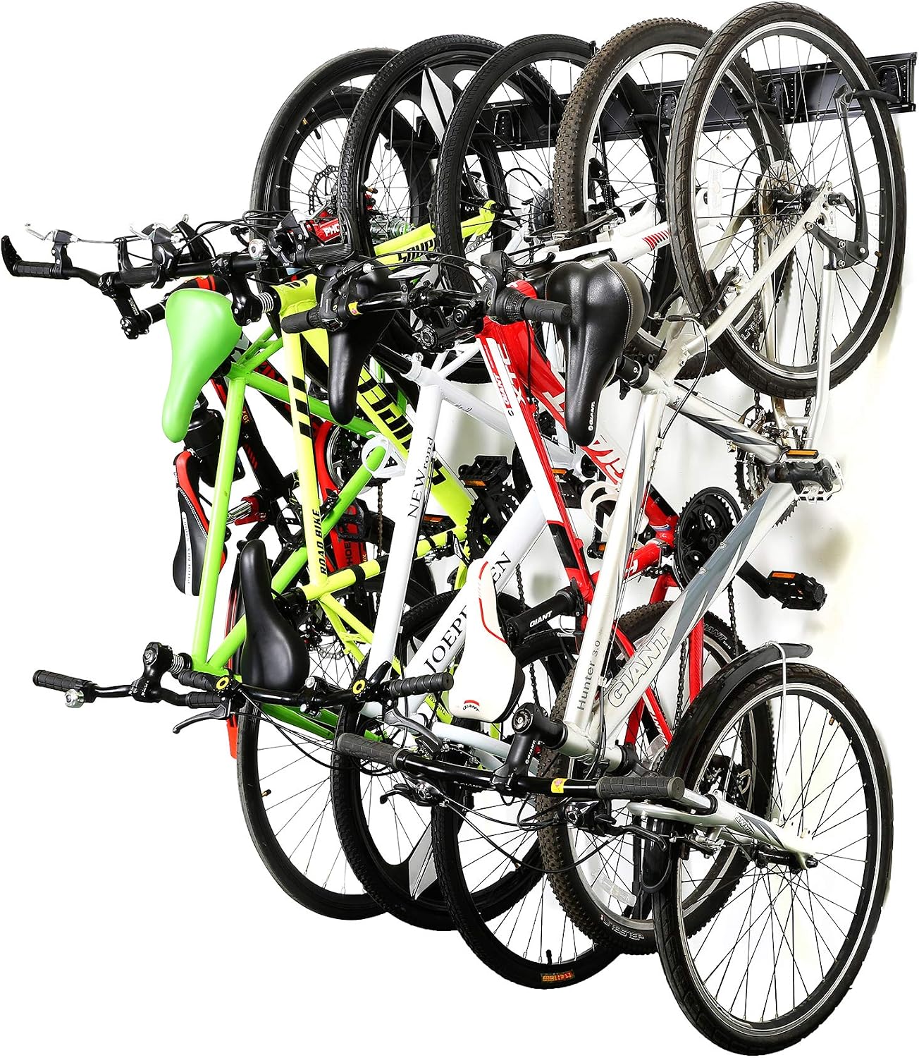 Ultrawall 6-Bike Wall Storage Rack: Stainless Steel Garage Hanger System