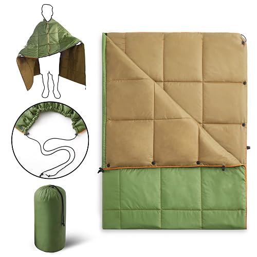 UNIKOME Waterproof Puffy Camping Blanket - Lightweight