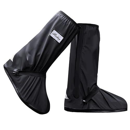 USHTH Black Waterproof Rain Boot Shoe Cover