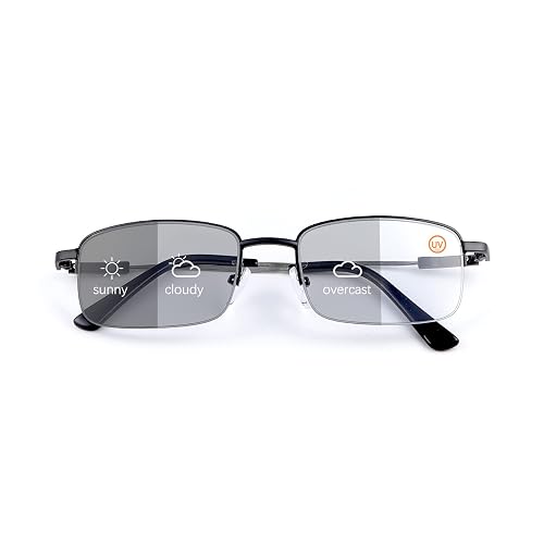 Vepiant Photochromic Progressive Multifocus Reading Glasses