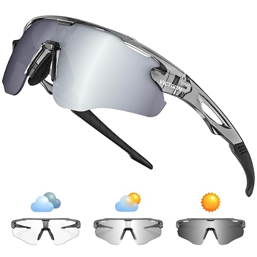 VICTGOAL Cycling Glasses Photochromic Sunglasses for Men