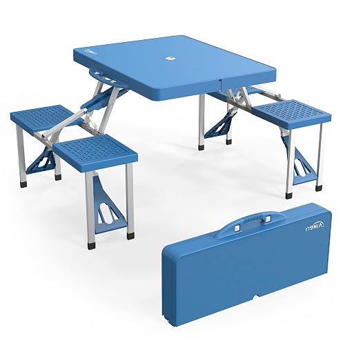 VINGLI 4 Ft Camping Picnic Table Set