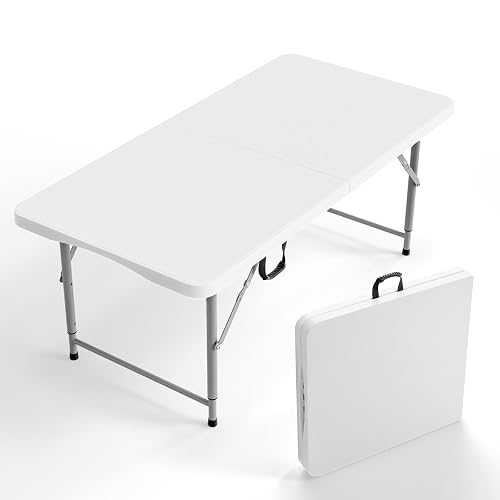 VINGLI 4 FT Plastic Camping Table