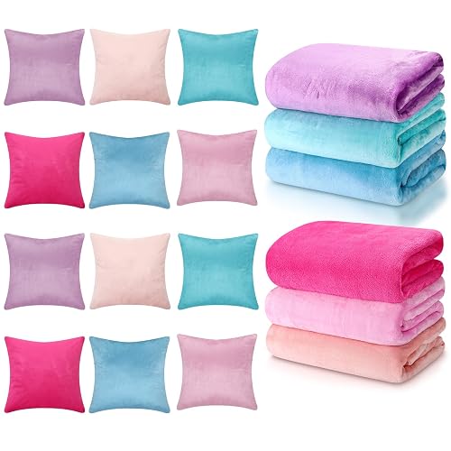 VitalCozy 6 Pcs Flannel Throw Blankets and