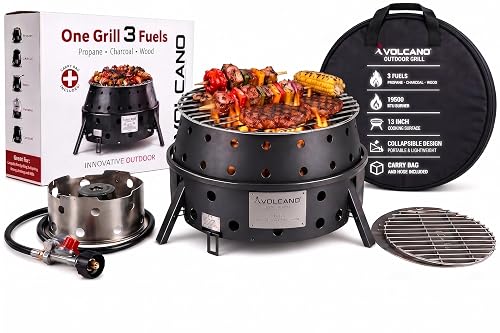 Volcano 3 Collapsible Portable Outdoor Grill/Stove