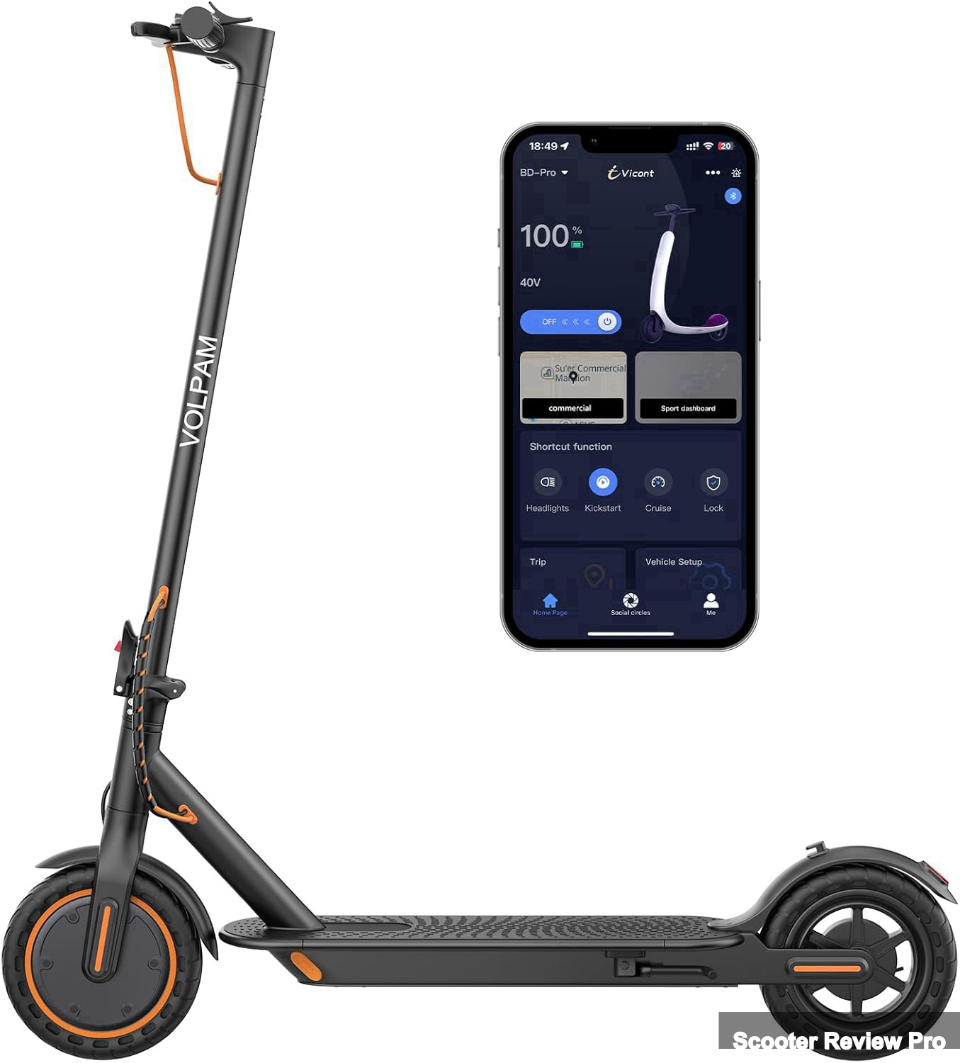 VOLPAM 500W Electric Scooter