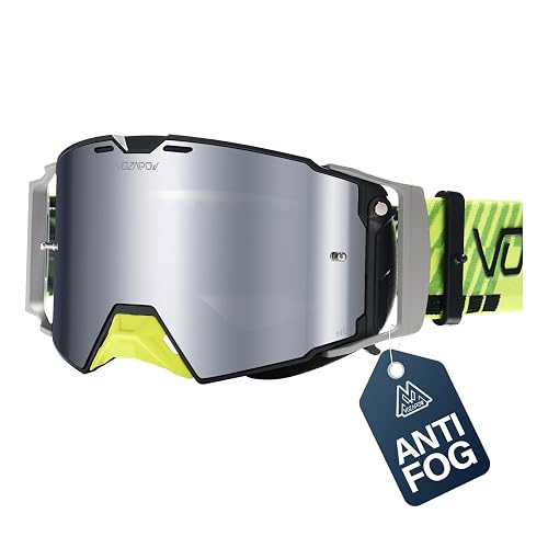 VOZAPOW Dirt Bike Goggles Over Glasses Anti-Fog