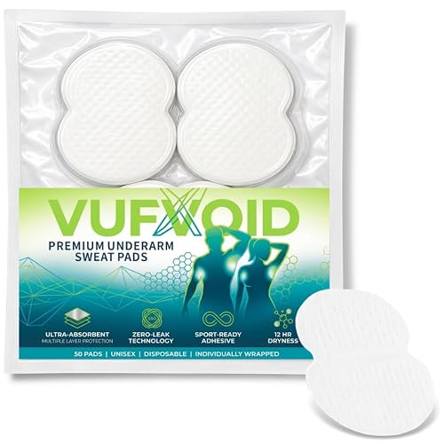 VUFVOID Underarm Sweat Pads -50 Pack Invisible