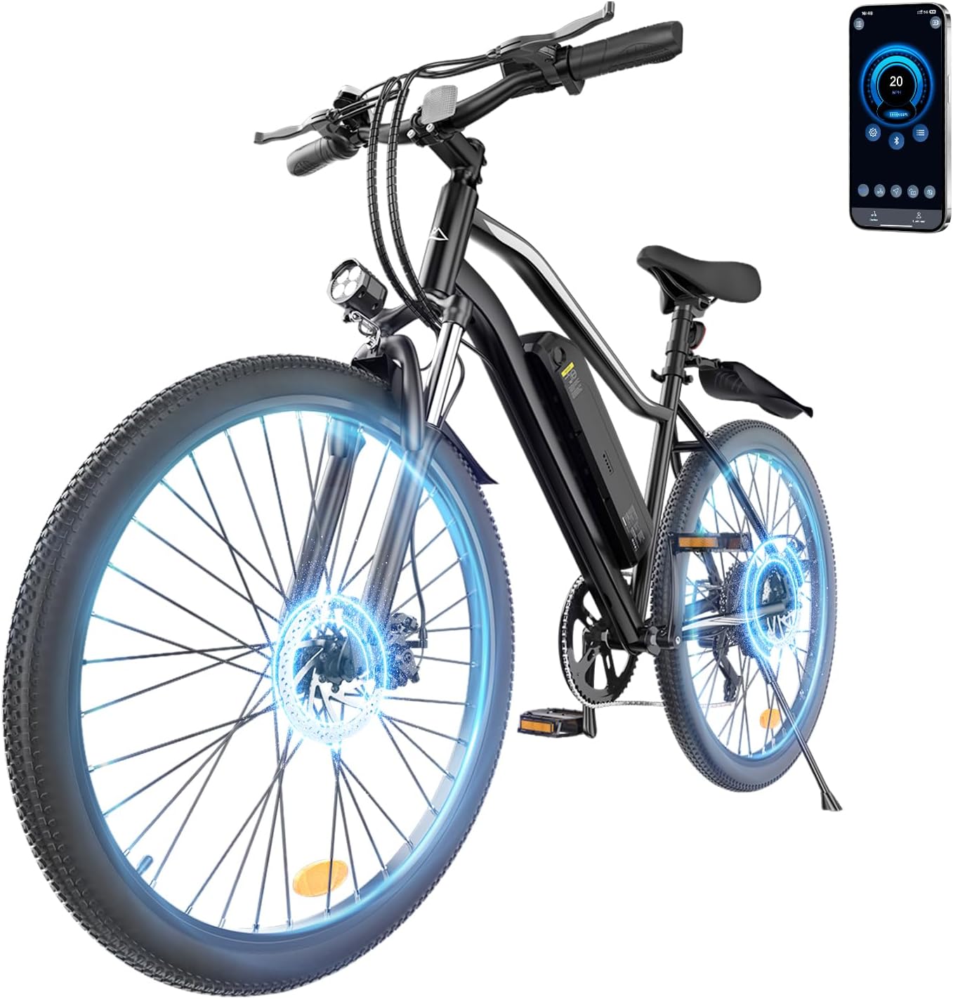 wawscote Electric Bicycle 20MPH 60+ Miles