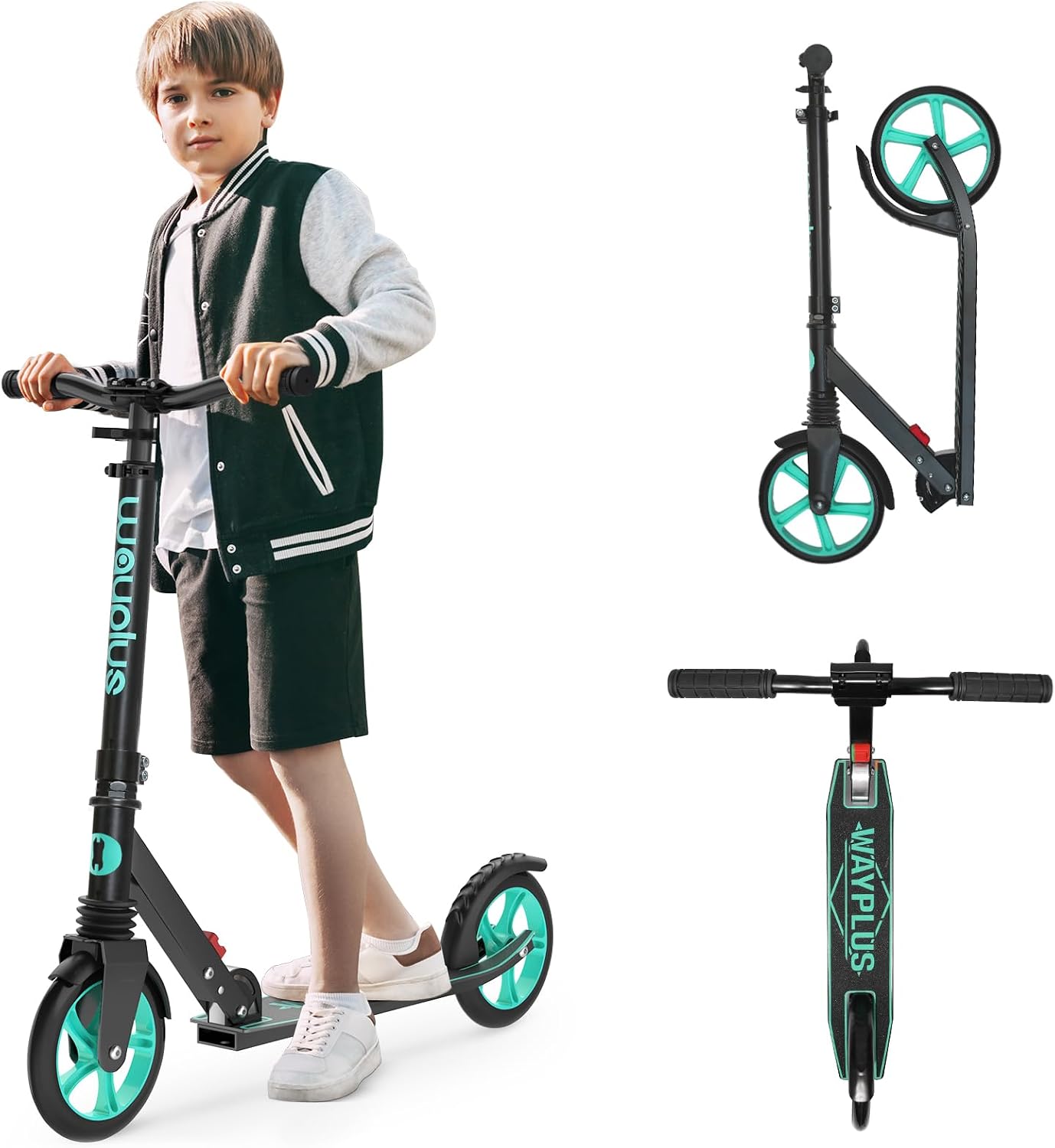 WAYPLUS KS1 Aquas kick scooter with 8 inch wheels for kids and teens