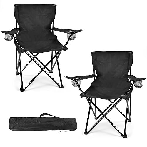WEIDIORME 2 Pack Lightweight Camping Chairs &
