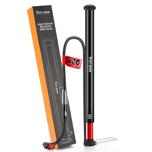 WEST Biking Updated Bike Pump with Gauge